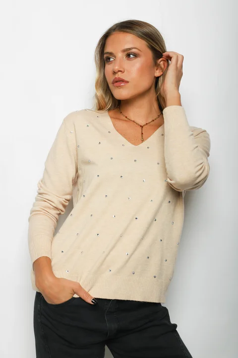 Sweater SENA Bremer c/ Strass GU615