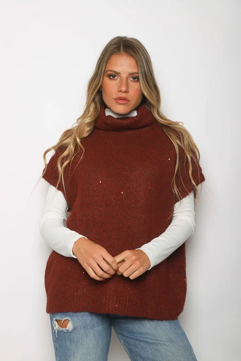 Polera MOMMA Manga Corta con Lentejuelas GU67601