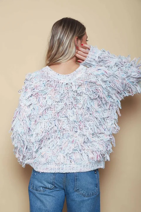 Sweater MALIBU Tejido Grueso c/ Flecos GUL74222