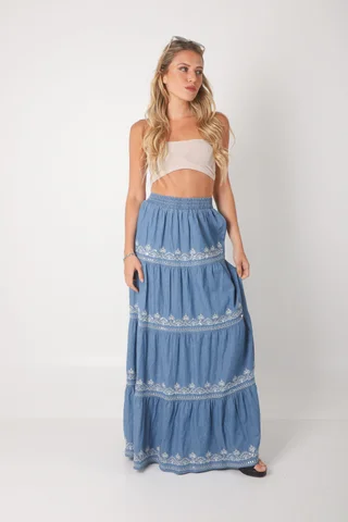 Pollera VAMER deJean Bordada GU0558 - Vista 4