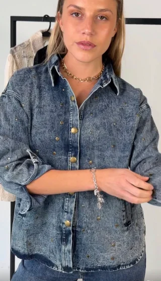 Camisaco JEAN BERTI C/ Tachas GU70274 - Vista 5