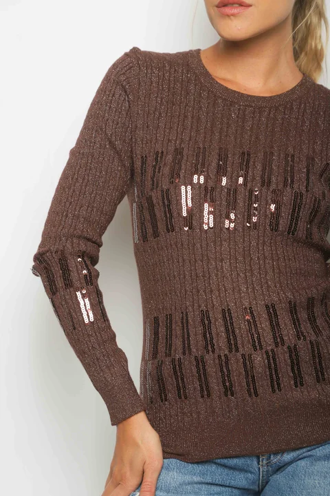 Sweater DINORA Lurex c/ Lentejuelas GU828