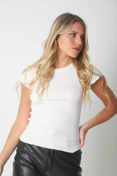 Remera Morley Manga Volado