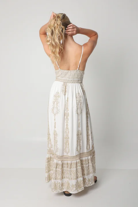 Vestido CARMIN c/bordado GUK70141