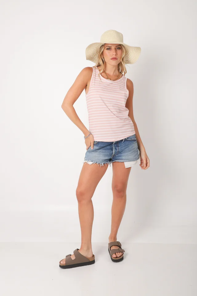 Musculosa RAVE MORLEY RAYADA