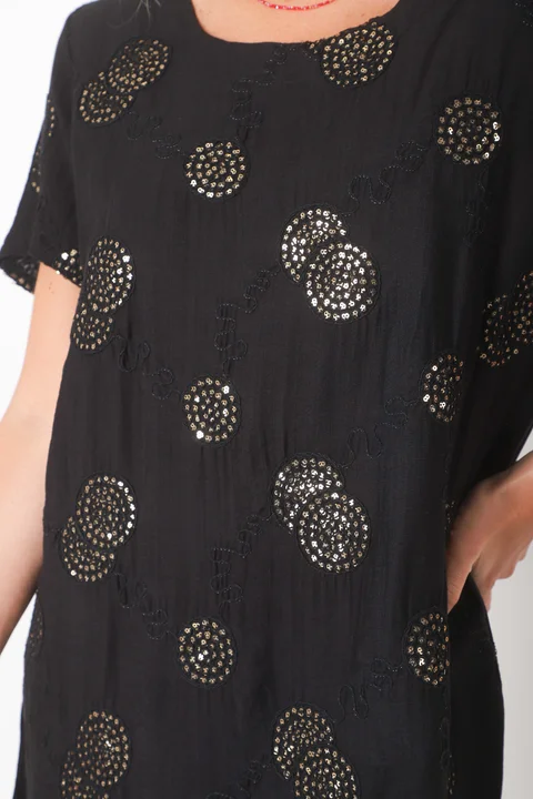 Vestido REGAZZA Lino c/bordado GUCH3013