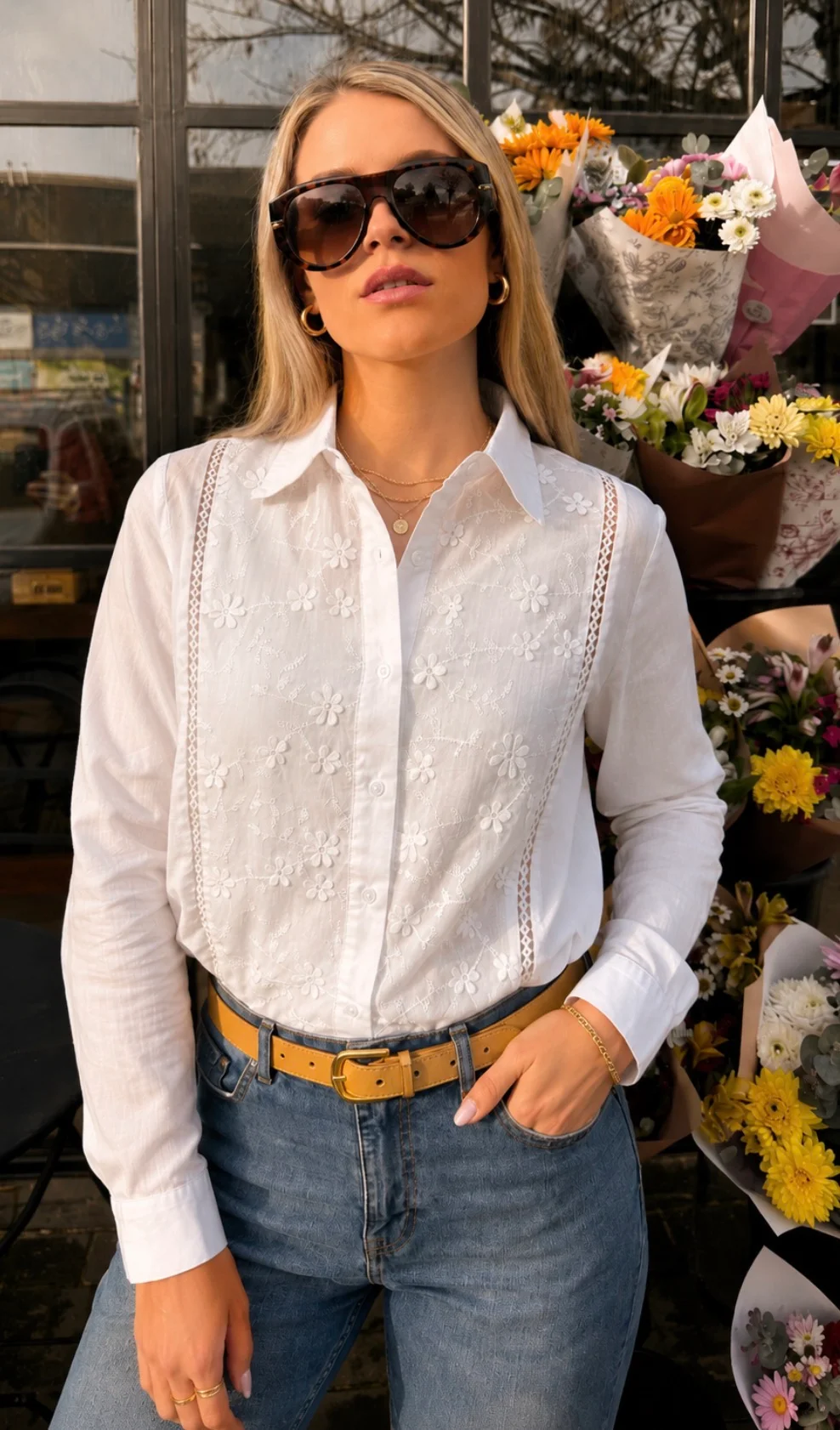 Camisa NIZA Bordada GUK148