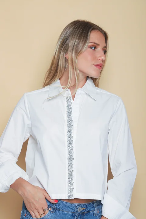 Camisa Bijou con Piedras GUK70059