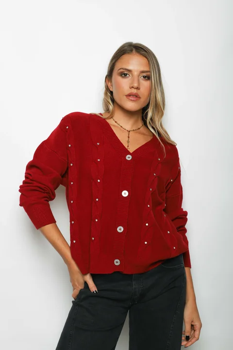 Saco Savina c/Piedra y Boton Brillos GUL805