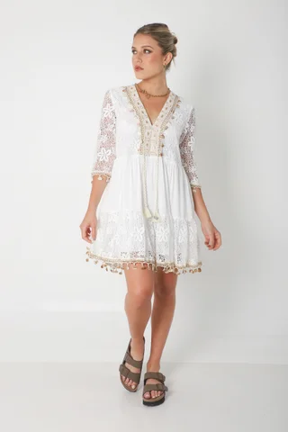 Vestido Sunrise  Encaje con Guarda GUK4035-1 - Vista 3