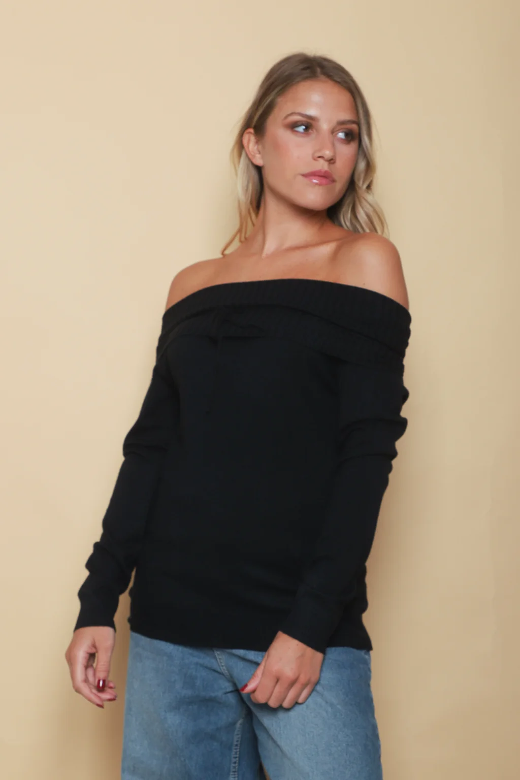 Sweater KITY Bremer Cuello Bote c/ Tira GU665