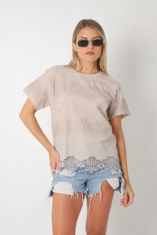 Remera KOISY Broderie Bordada GU5164 - Vista 6