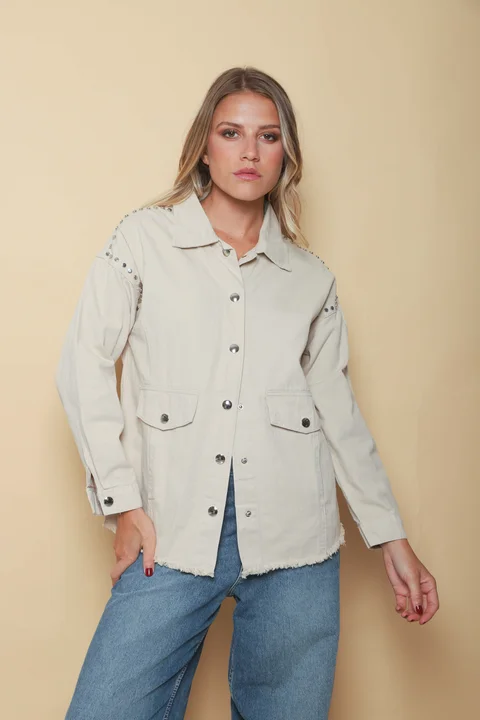 Camisaco RAPSODY gabardina c/tachas GUK70170