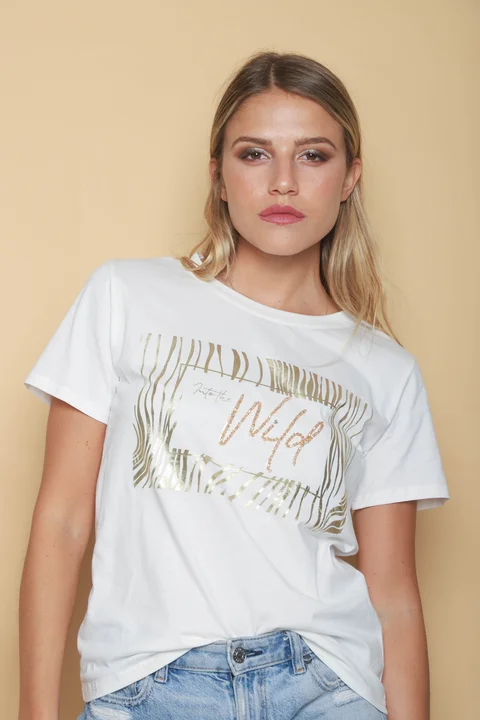 Remera WILD c/piedras GU5191