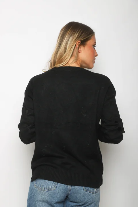 Sweater PELICAN Bremer c/ Bordado y Aplique GUL678