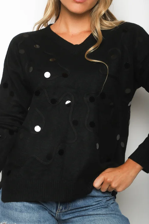 Sweater PELICAN Bremer c/ Bordado y Aplique GUL678