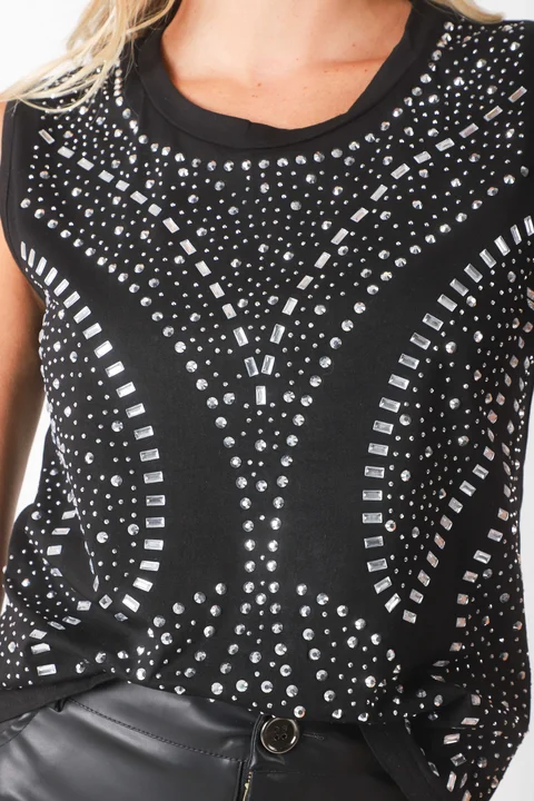 Musculosa Lobby Tachas GUK70135