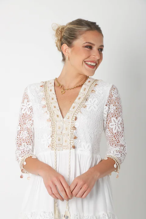 Vestido Sunrise  Encaje con Guarda GUK4035-1