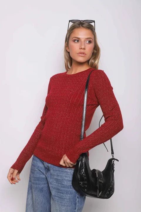 Sweater KALU Trenzado Lurex GUL656