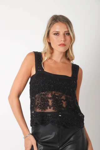 Top FRENESY tull c/canutillo GUCH3008 - Vista 2