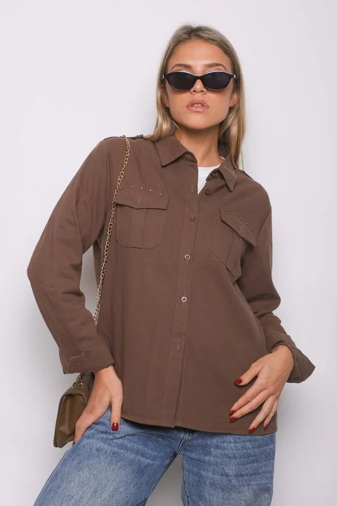  Camisa WANSEL Gabardina Bordada GU70284