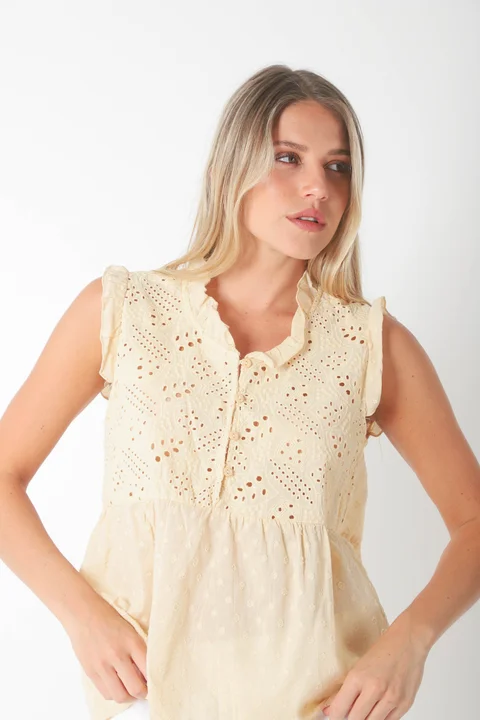 Blusa YUKI Broderie Bordada GU70210