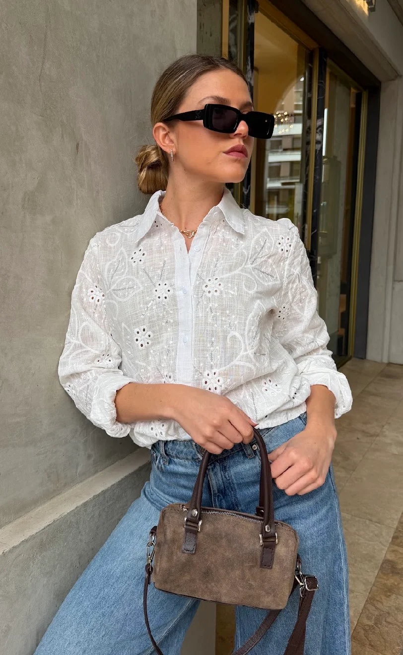 Camisa WANER Lino Bordada GU70237