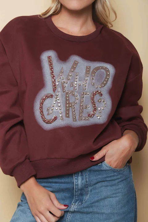 Buzo WHO CARES Gamuzado GUK70076