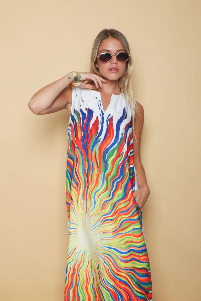 Vestido STARK LLUVIA DE COLORES GU261