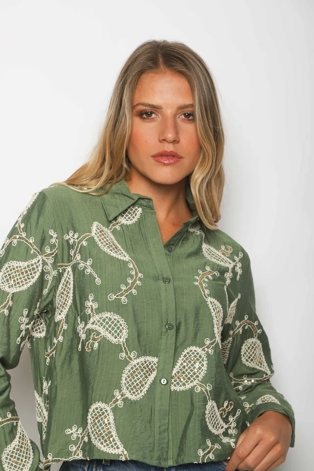 Camisa Bulgara Bordada GUK70133/33013