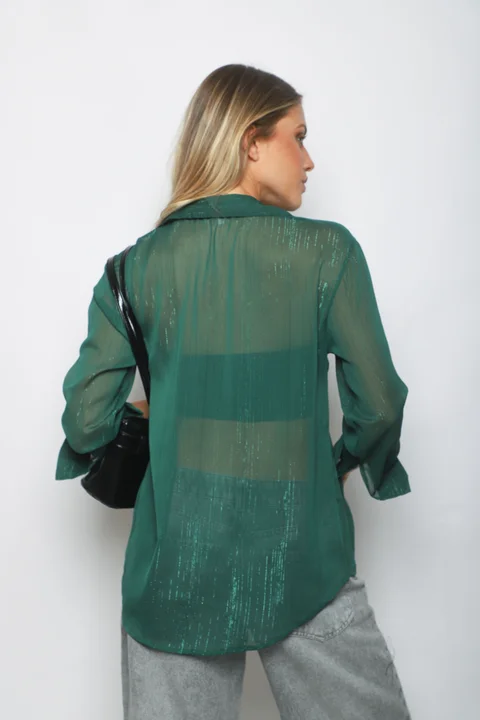 Camisa DORAL Gasa c/ Botones con Brillos GU0345