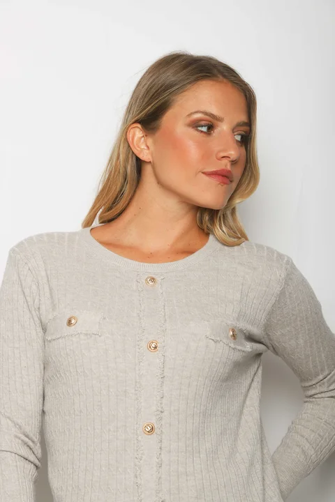 Sweater Saco MONTECARLO Bremer con Botones GU37123