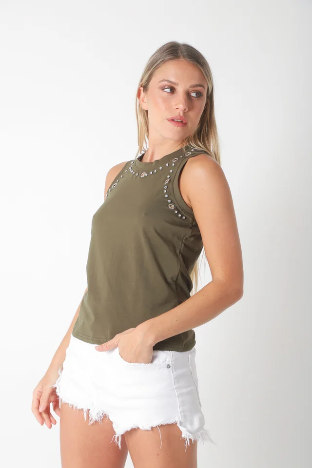 Musculosa EVELINA c/ Piedras GU5132