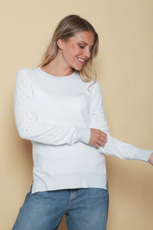 Sweater LUXURY Lurex con Strass GUL624