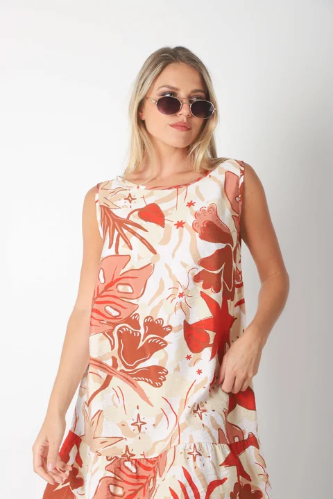 Vestido Weiss Caribean de Satin