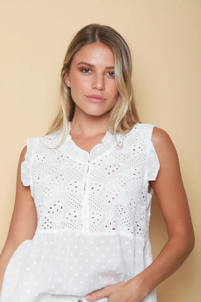 Blusa YUKI Broderie Bordada GU70210