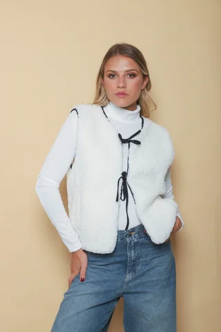 Chaleco Swiss Corderito c/ Tiras y Bolsillos GUK70068 - Vista 1