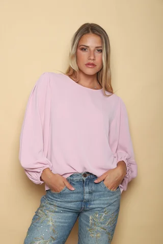 Camisola CHELSEA c/ Manga Larga Ancha Plizada GU0340 - Vista 4