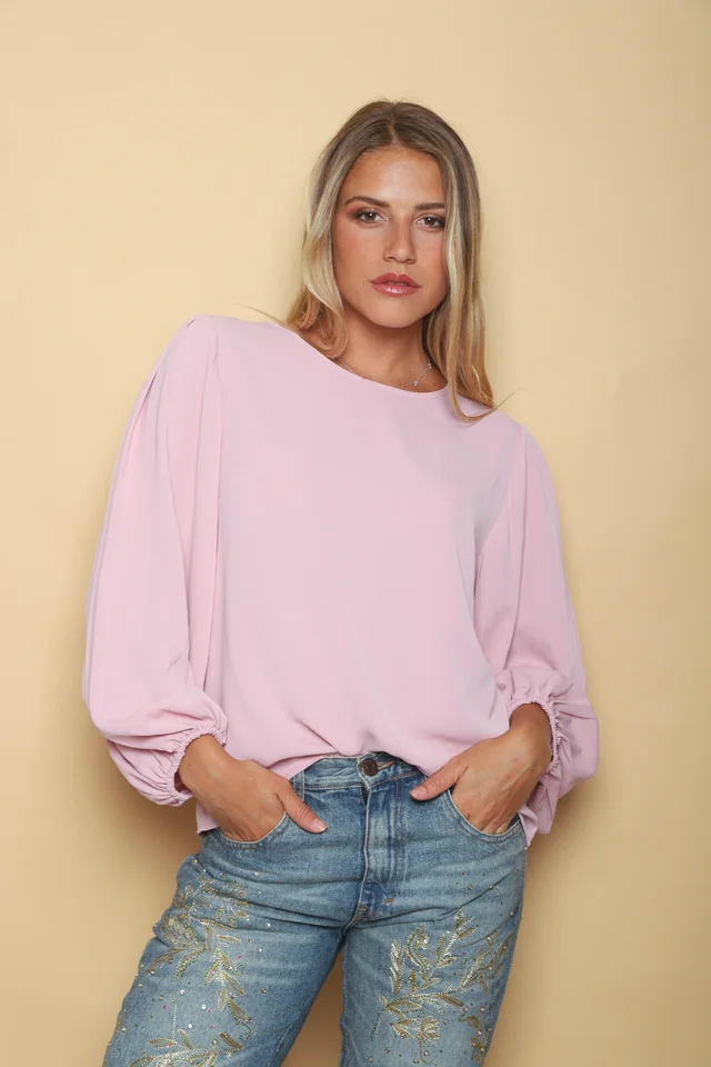 Camisola CHELSEA c/ Manga Larga Ancha Plizada GU0340