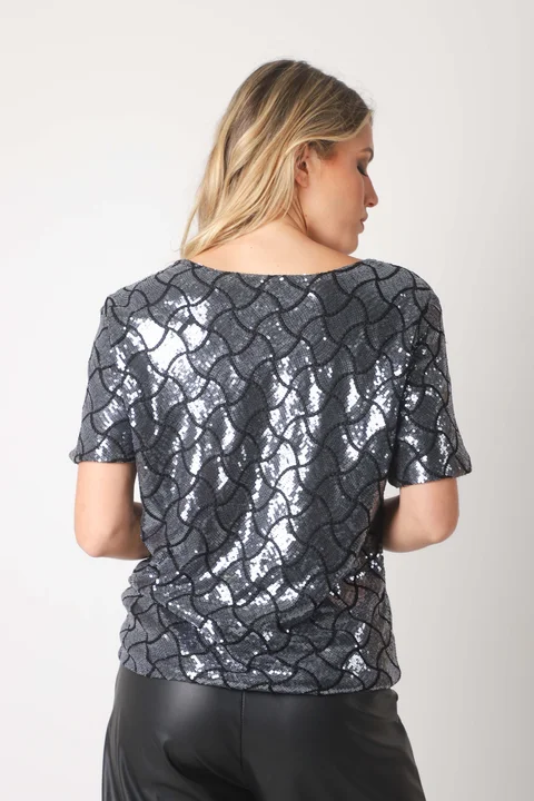 BLUSA DIAMONDS c/lentejuelas GU5196