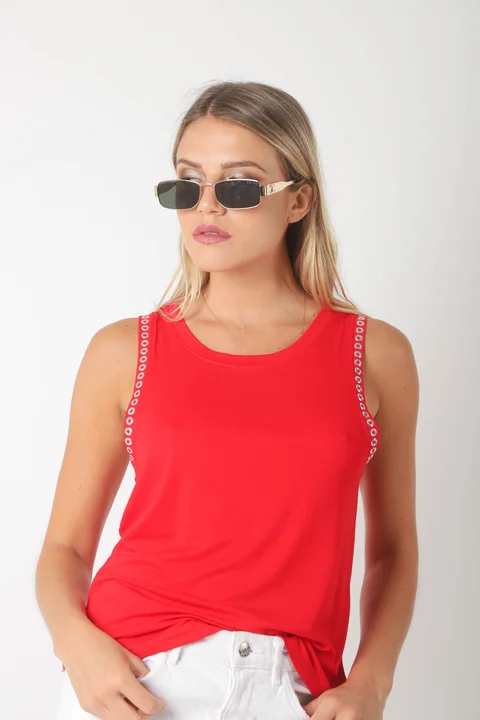 Musculosa Mile Creppe c/ Tachas