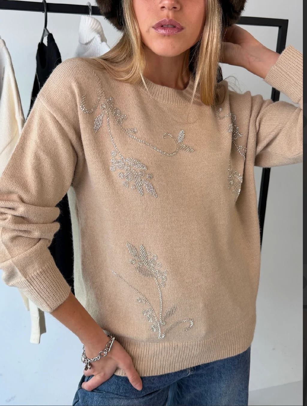 Sweater NORTH c/canutillo GU405834