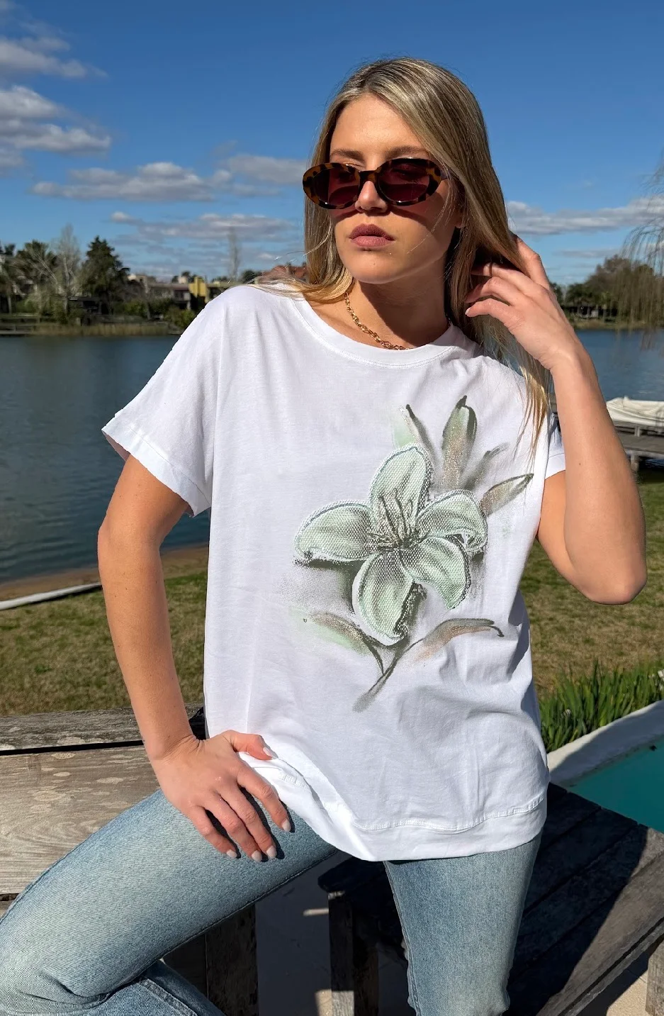 Remera GREEN BAMBOO Bordado GU10714