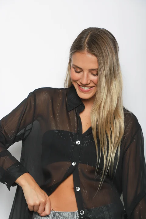 Camisa DORAL Gasa c/ Botones con Brillos GU0345