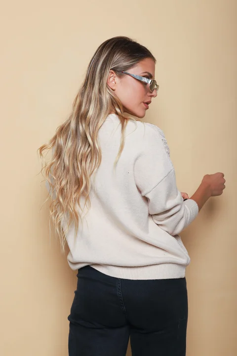 Saco LARROUS Bordado c/ Botones con Brillos GUL827