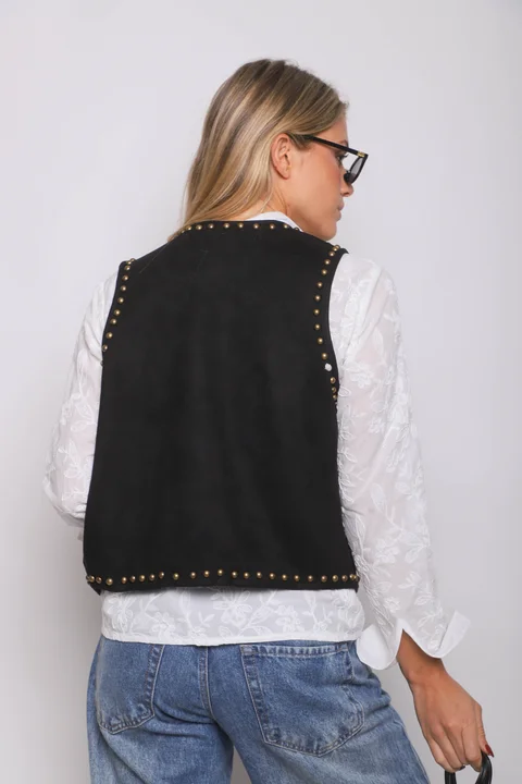 Chaleco RAWSON Gamuza Tachas GU70278