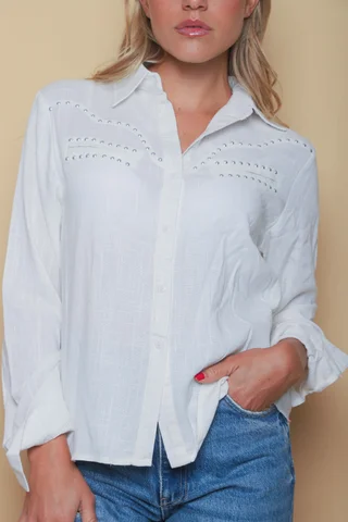 Camisa BANGKOK Lino c/tachas GUP33011 - Vista 2