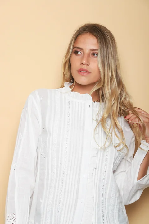 Camisa MAO BUBBLE con Puntillas y Volados GUK70197