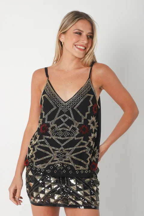 Musculosa NAOMI Gasa c/canutillos GUK70192