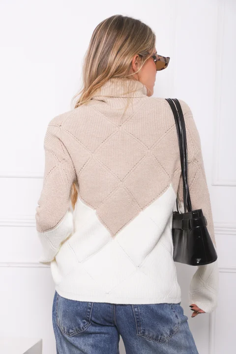 Polera BELAIR Bremer Combinada c/ Lurex GU839